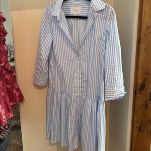 The Shirt Light Blue Striped Shirt Dress size medium